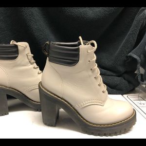 Dr. Marten Persephone Cream Boots Size 6